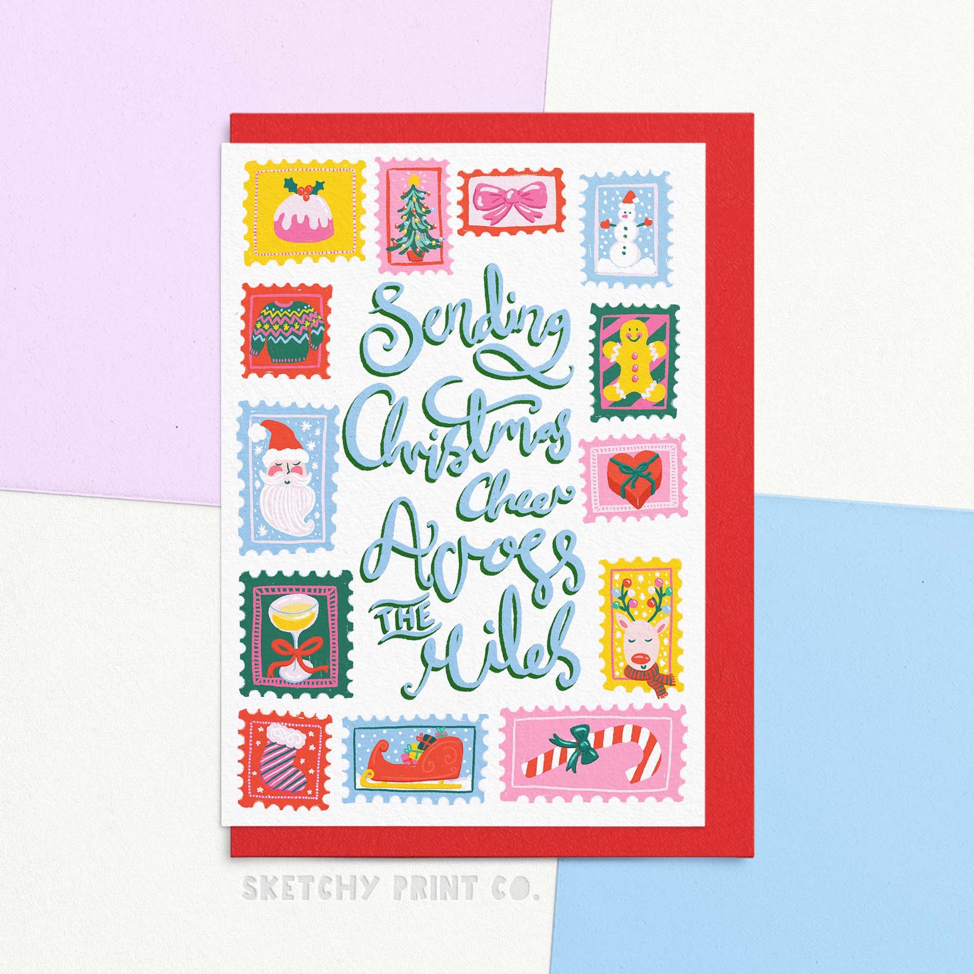 Across The Miles - Illustrated Christmas Card