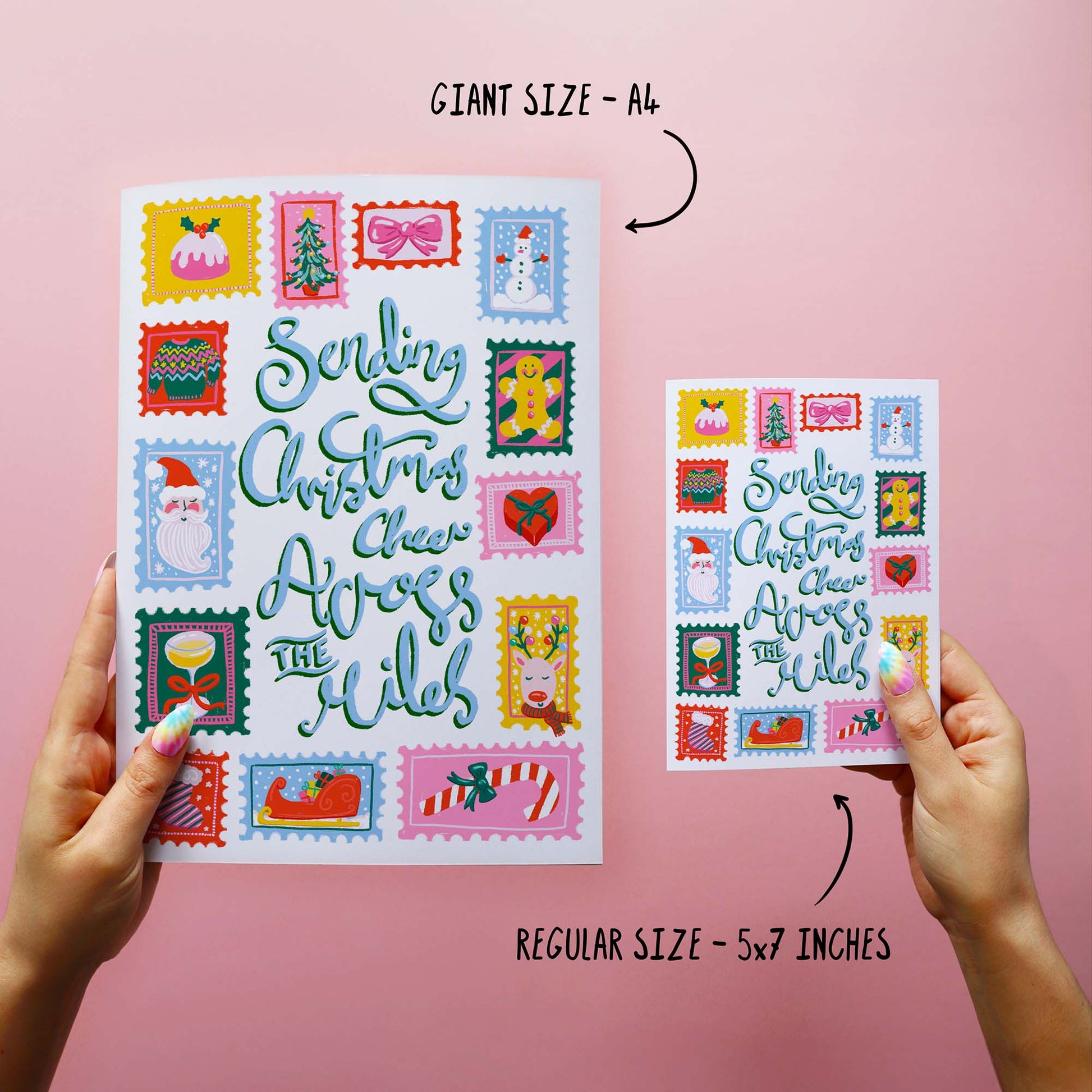 Across The Miles - Illustrated Christmas Card