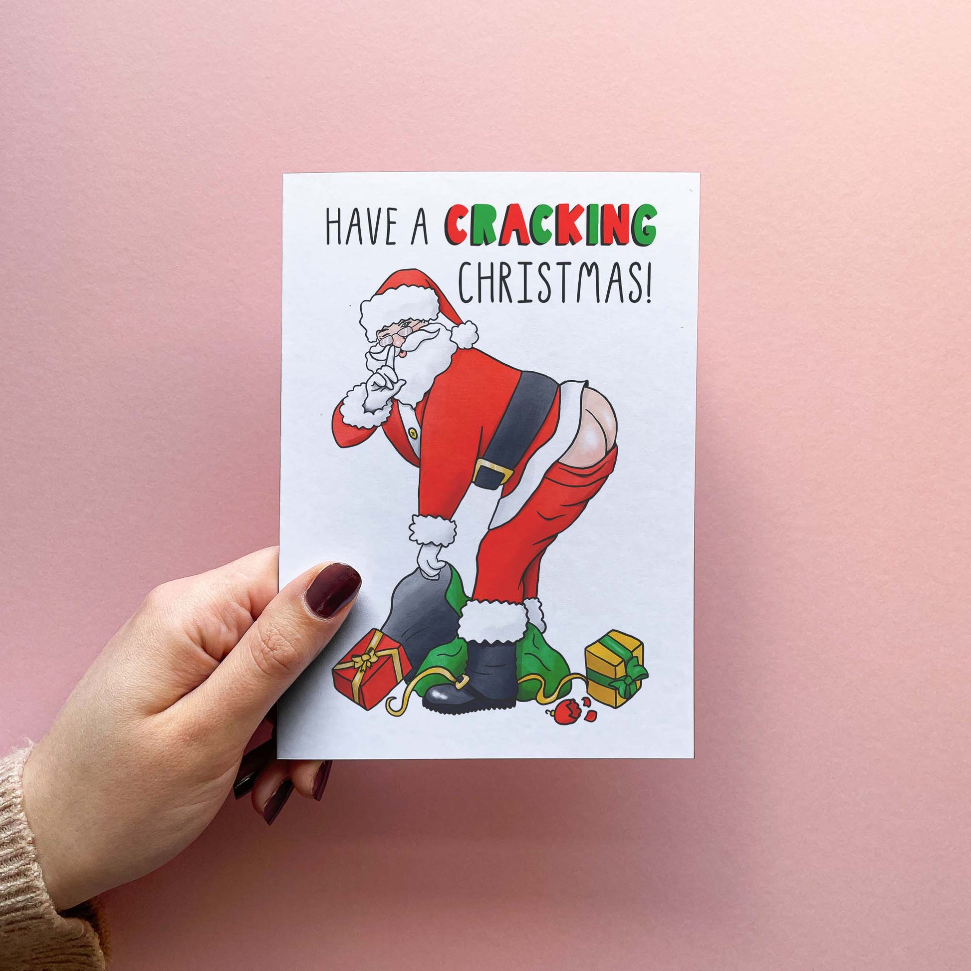Cracking - Funny Merry Christmas Card