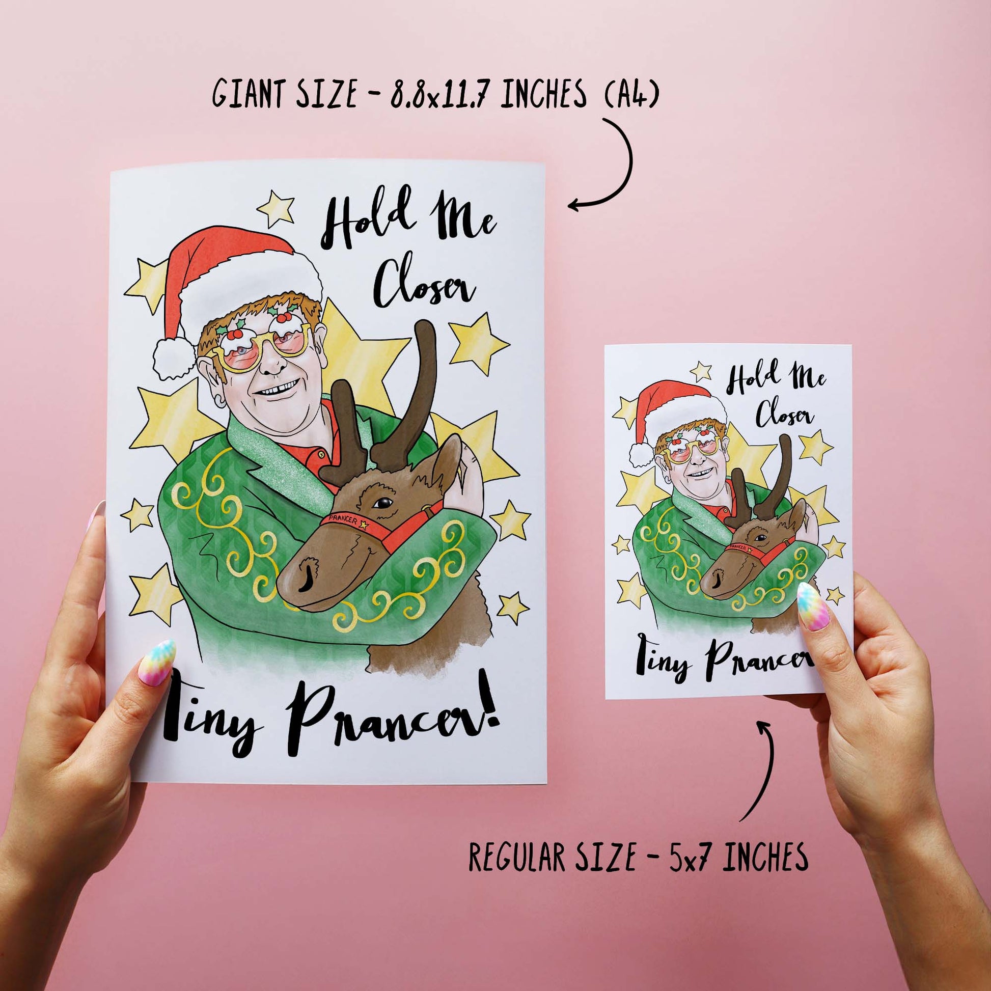 Tiny Prancer - Funny Christmas Wishes Card