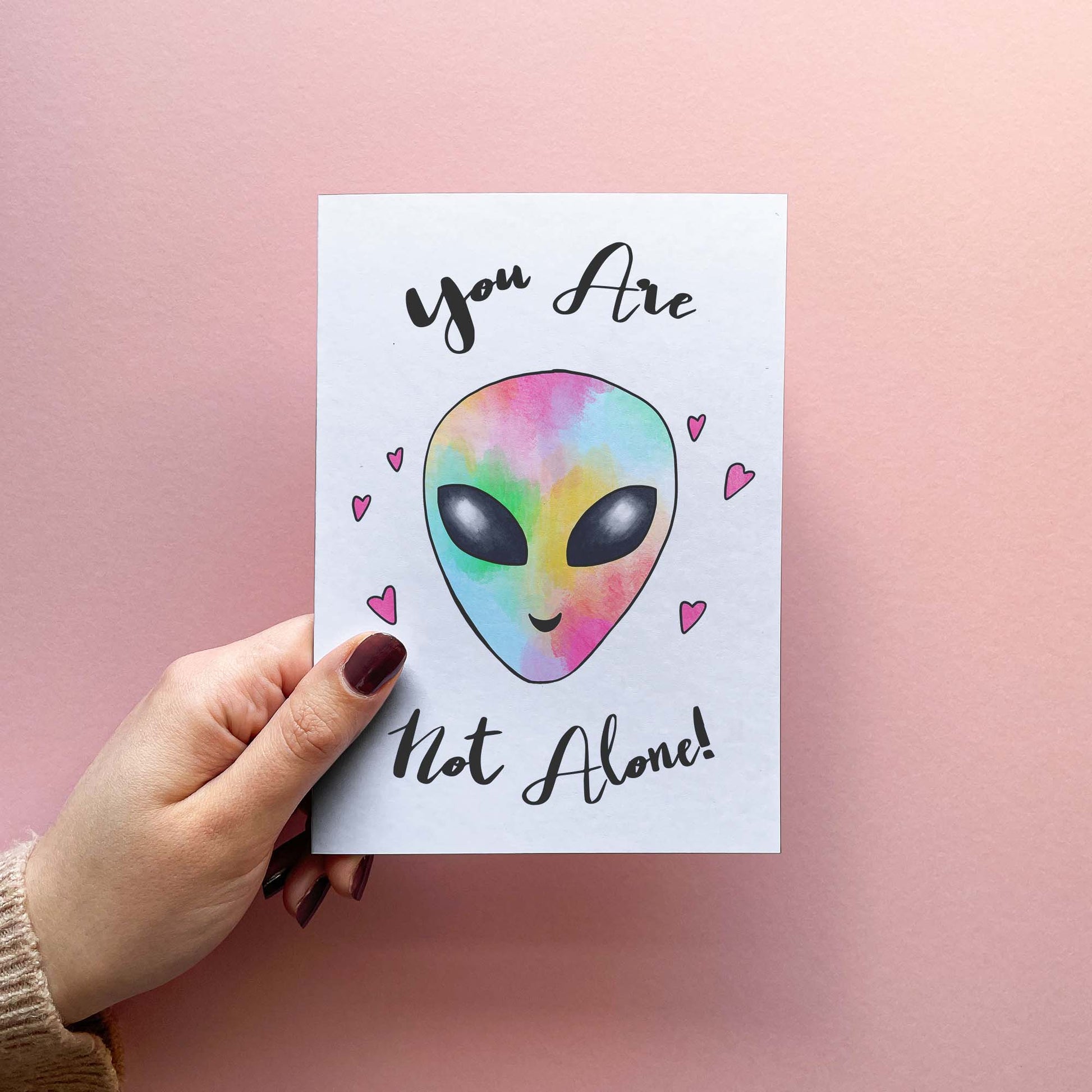 You're Not Alone - Cut Just To Say Card