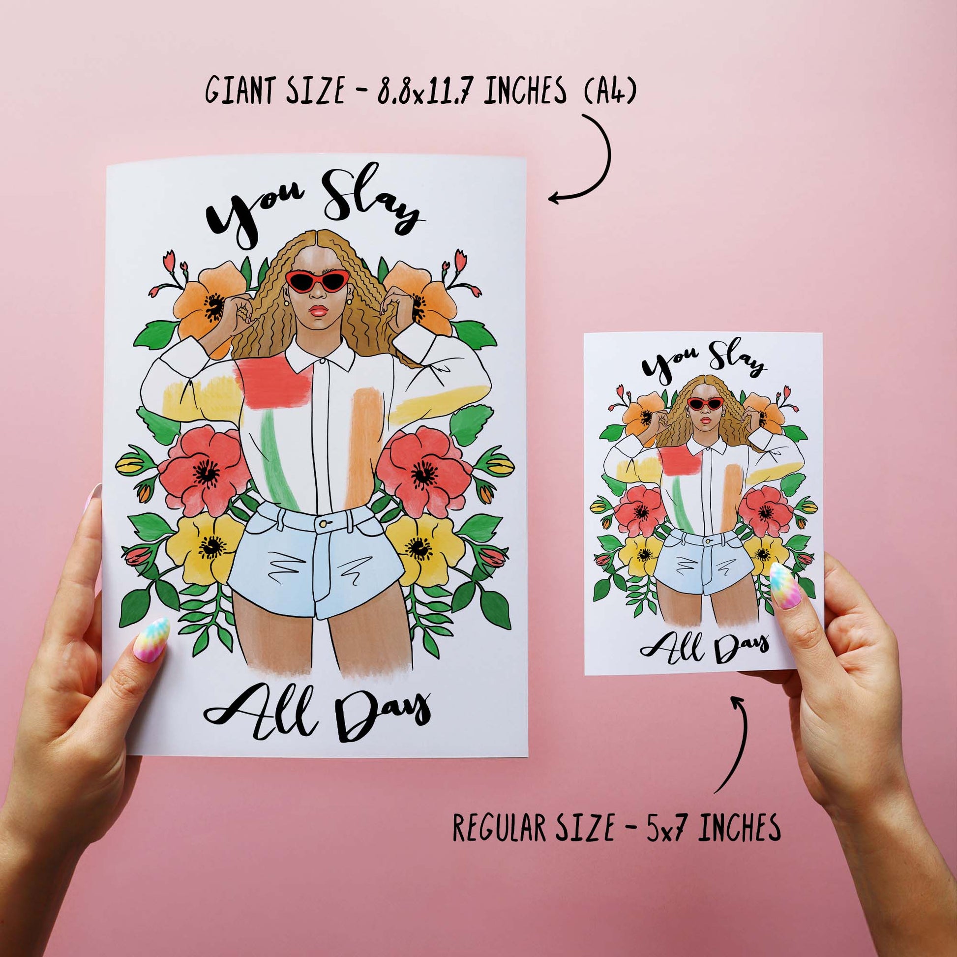 You Slay All Day - Just To Say Card