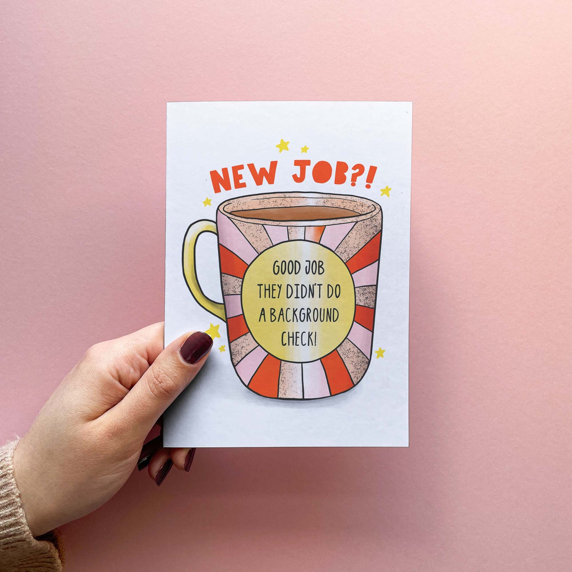 Background Check - Funny New Job Card