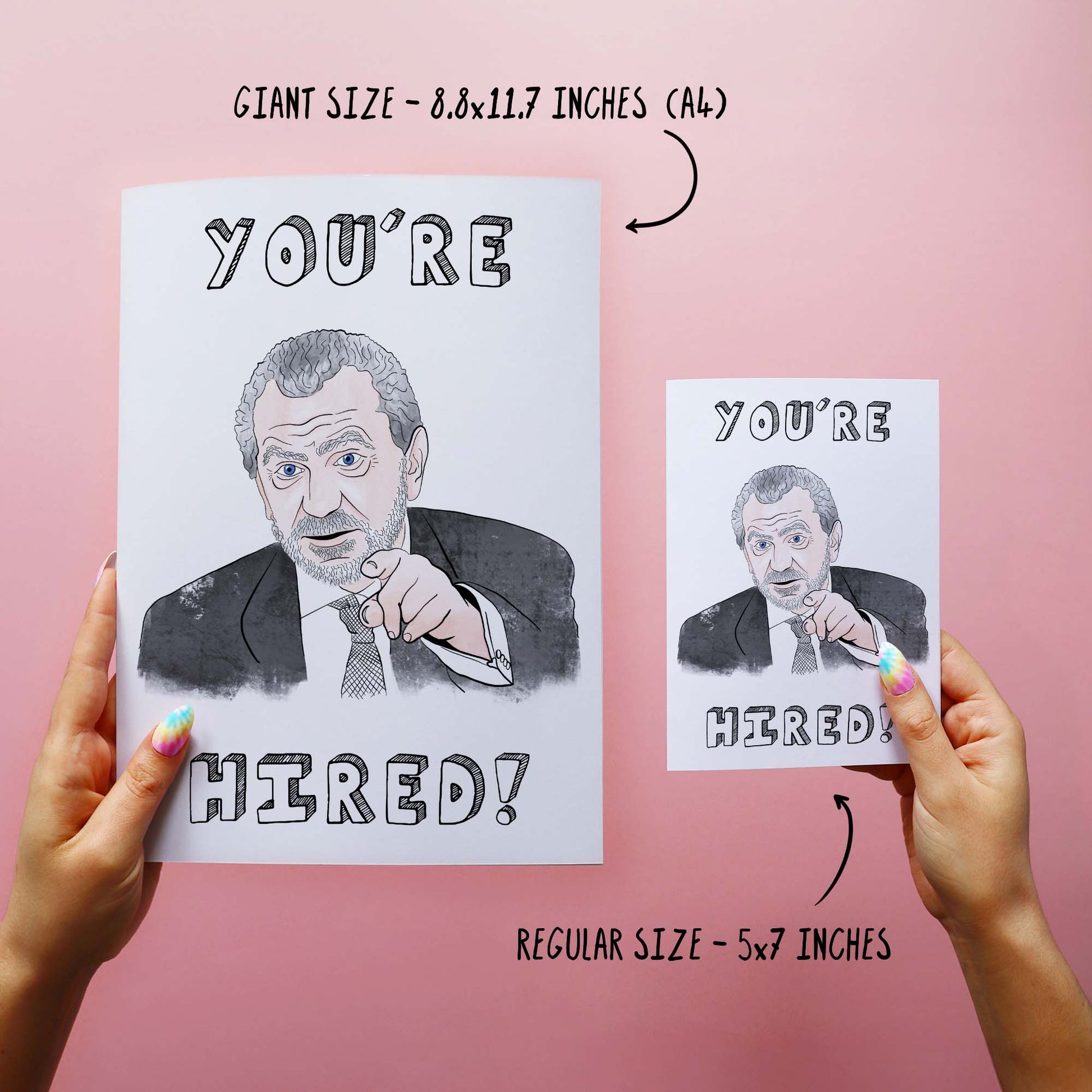 You're Hired! - Funny New Job Card