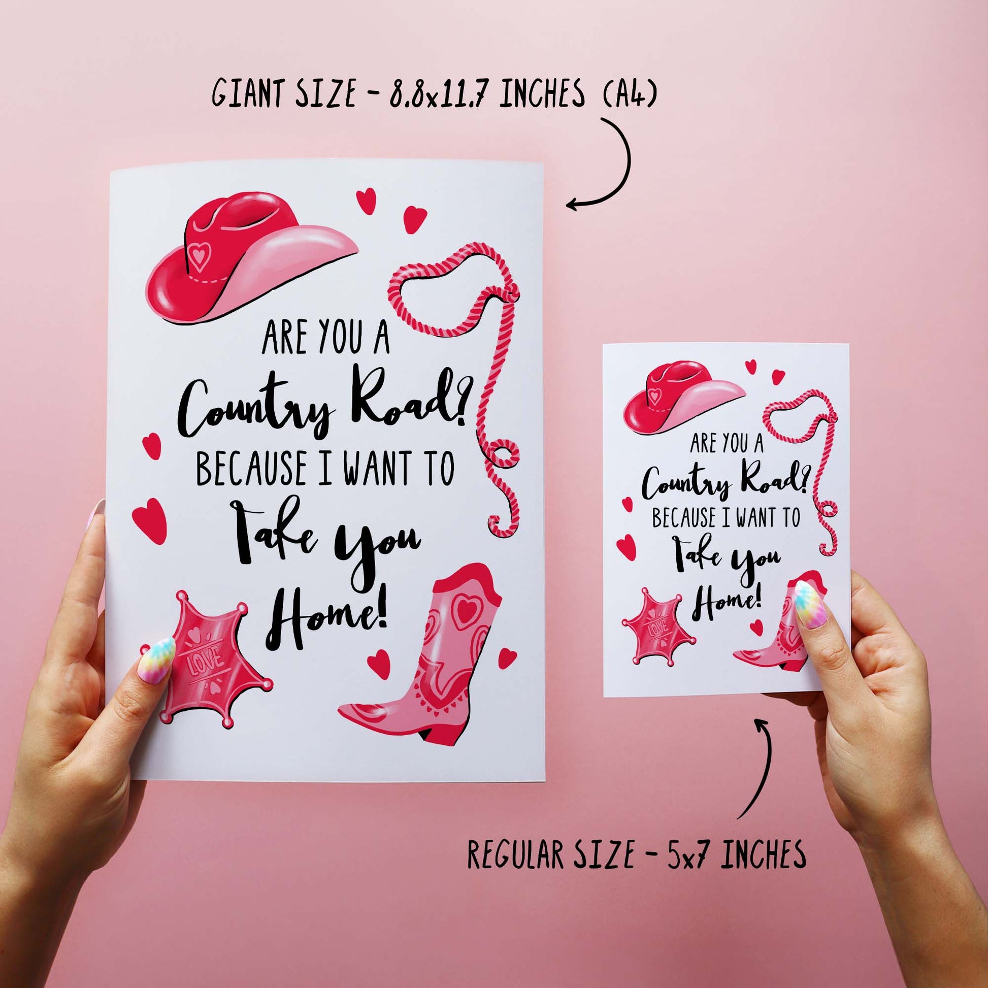 Country Road - Funny Valentine's Day Card