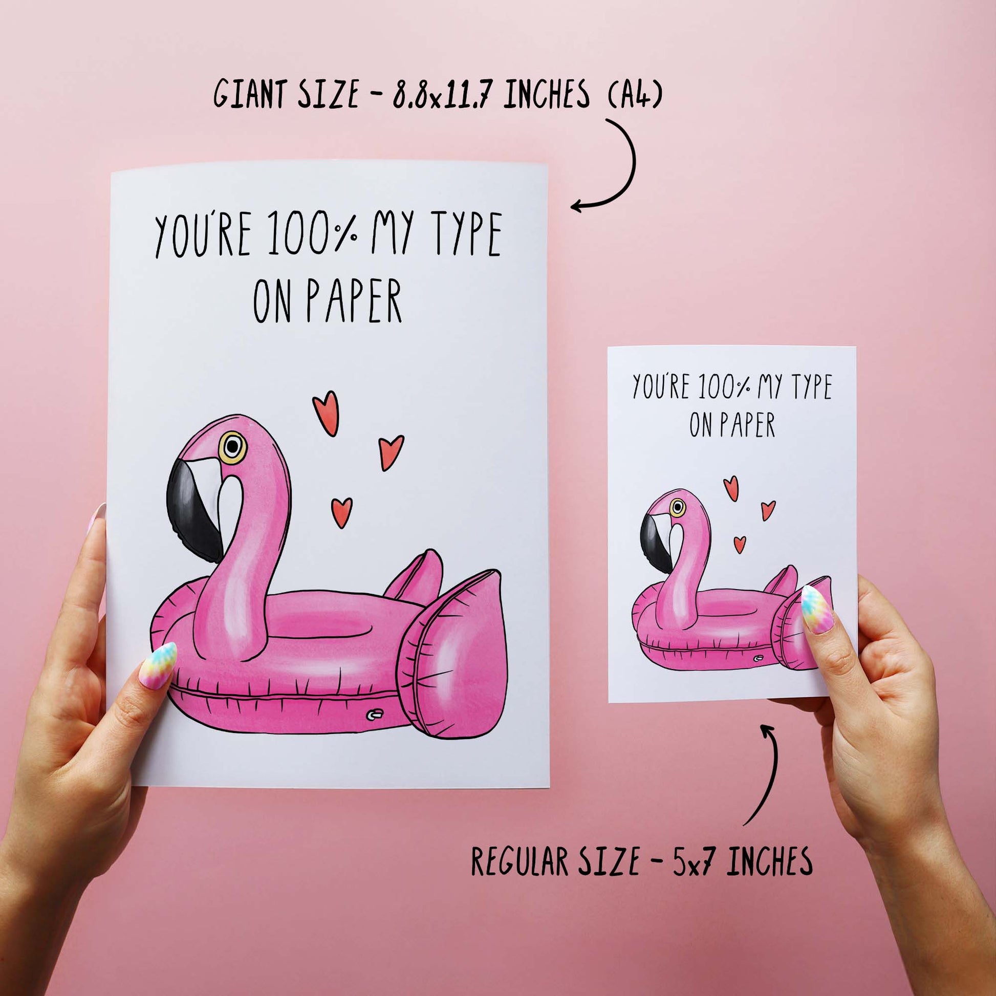 100% My Type On Paper - Funny Valentines Day Card