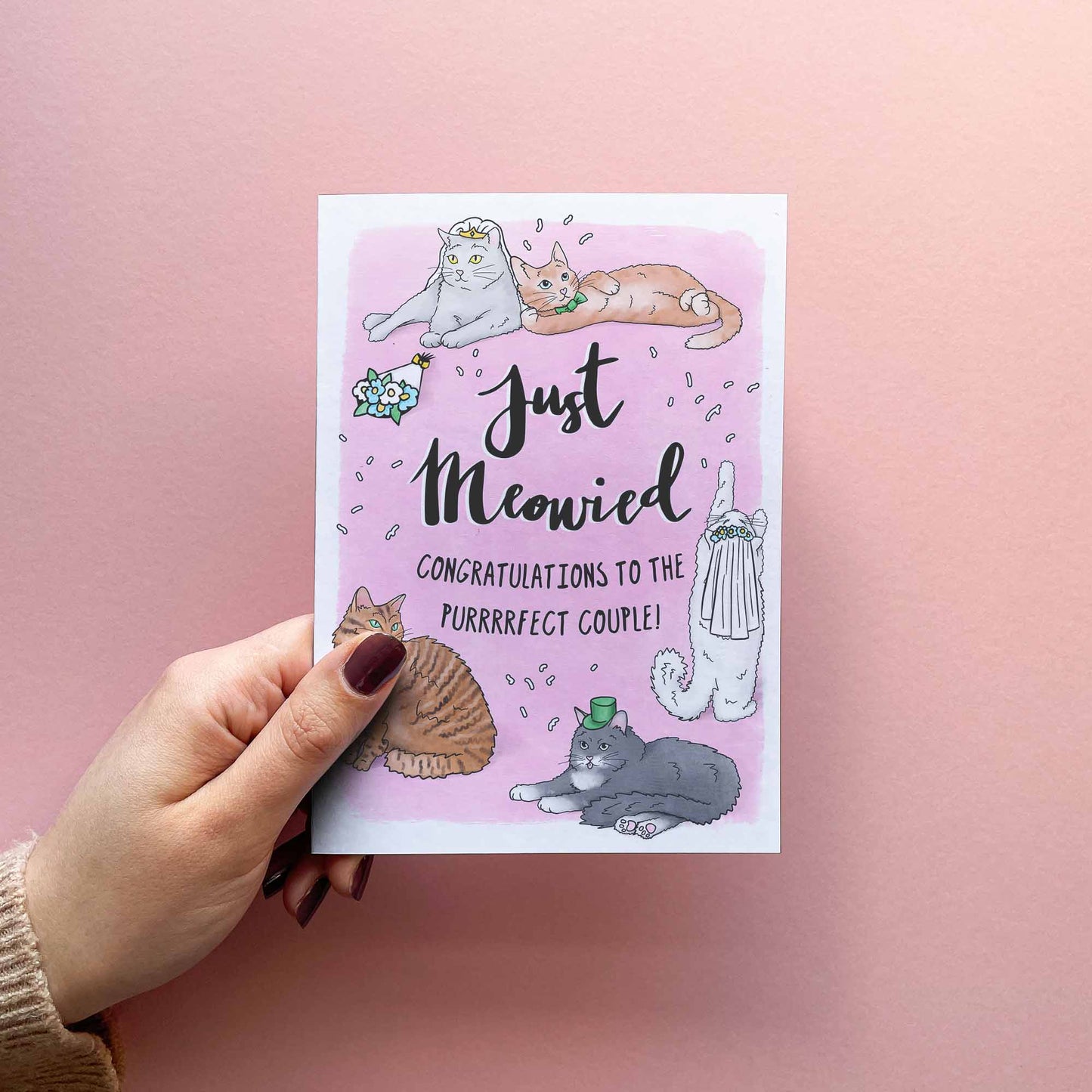 Meowied - Wedding Day Card