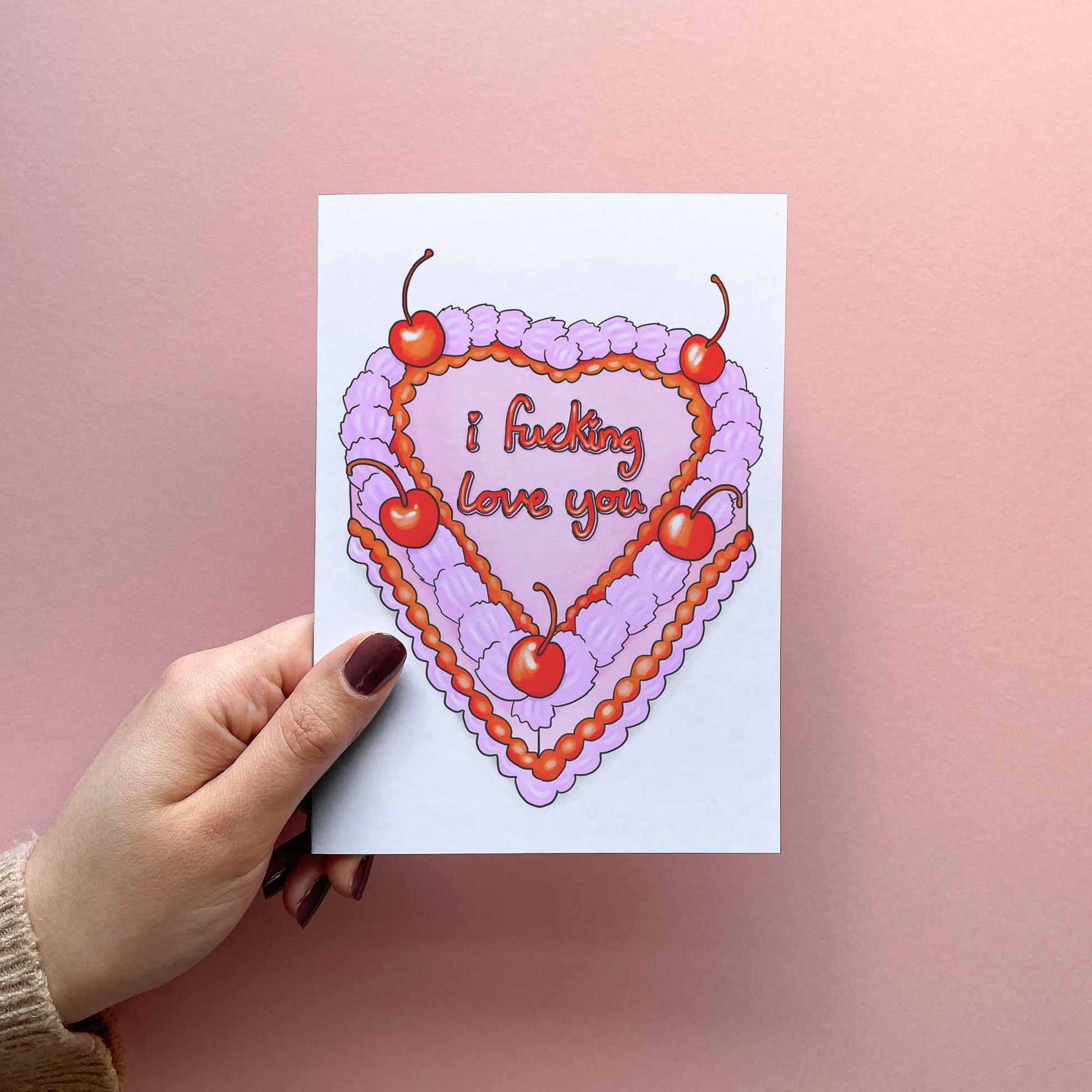 I Love You Cake - Rude Valentine's Day Card