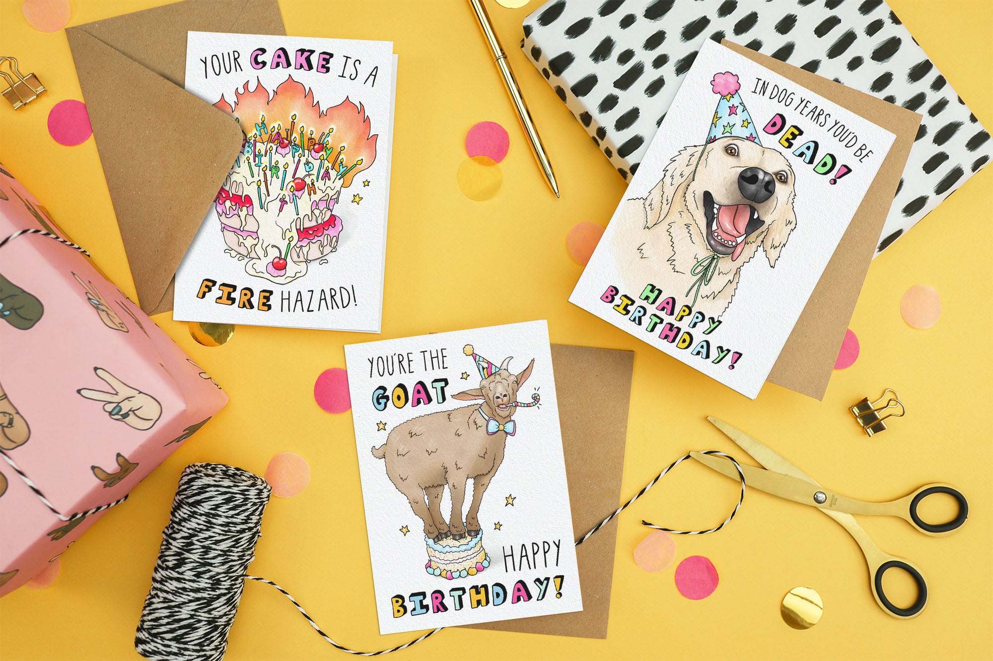Funny Birthday Cards Greeting Pop Culture Sketchy Print Co Unique Gifts Eco Friendly