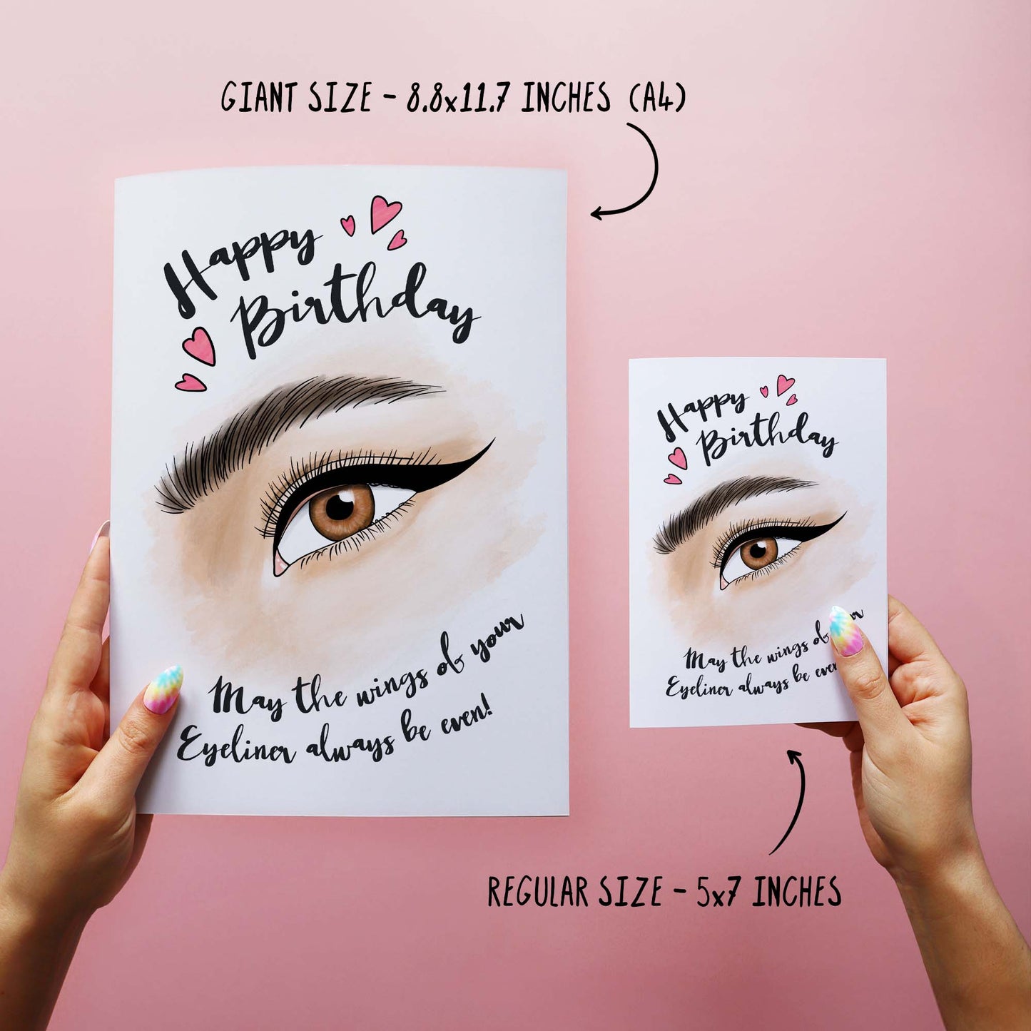 Wings Of Your Eyeliner - Cute Birthday Card