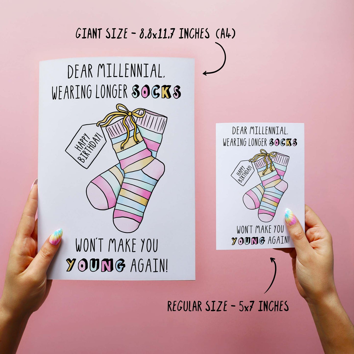 Millennial Socks - Funny Birthday Card