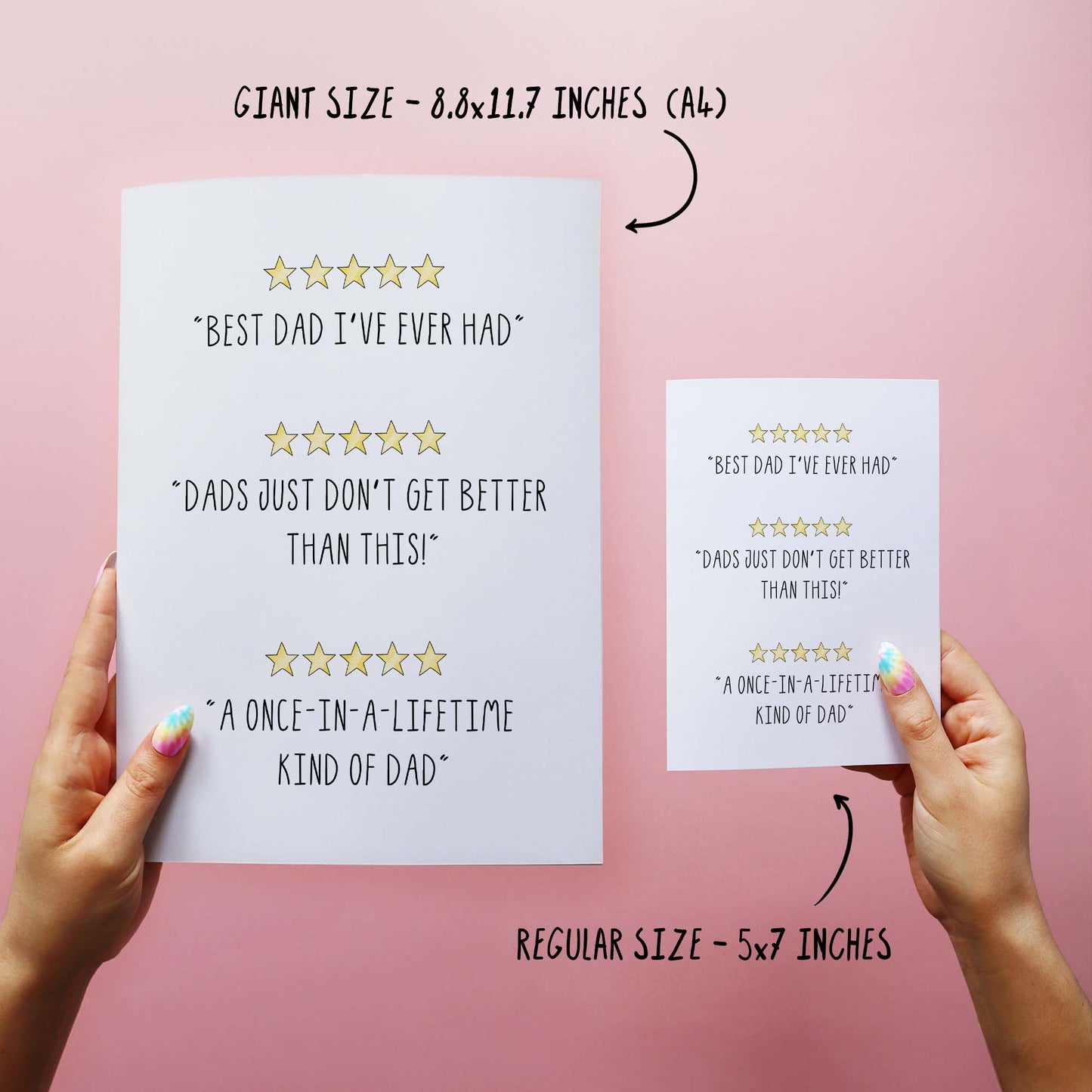 5 Star Dad - Funny Father's Day Card