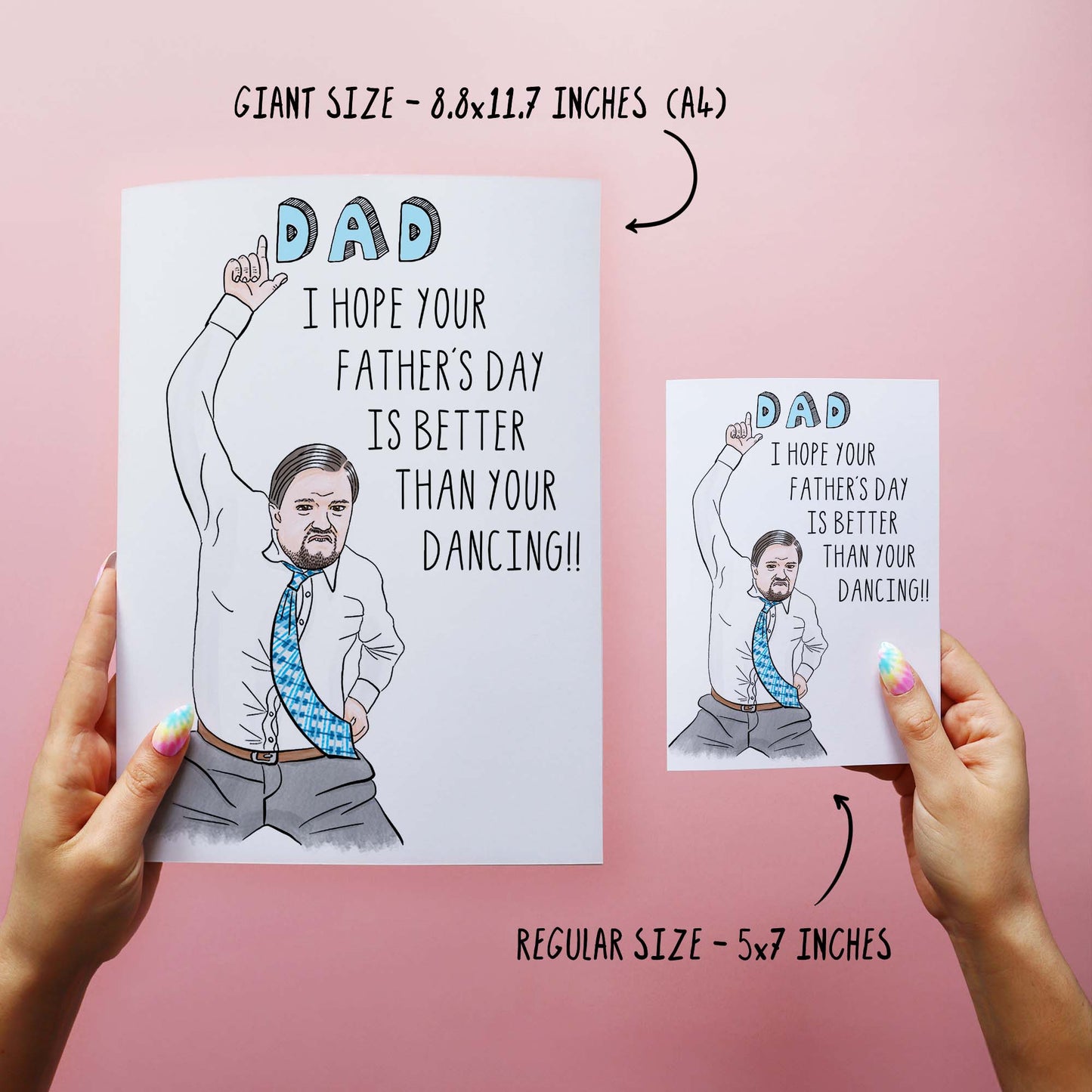 Dad Dancing - Funny Father's Day Card