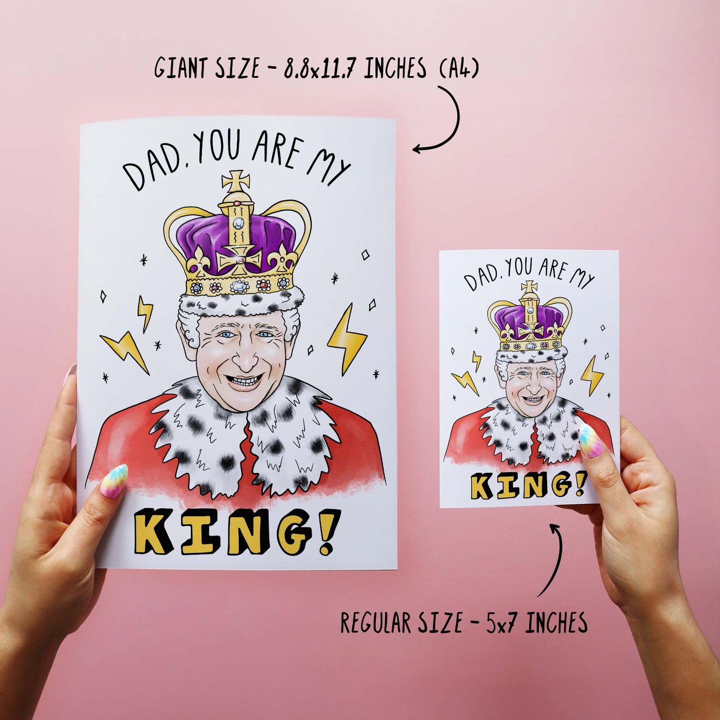 My King - Funny Father's Day Card