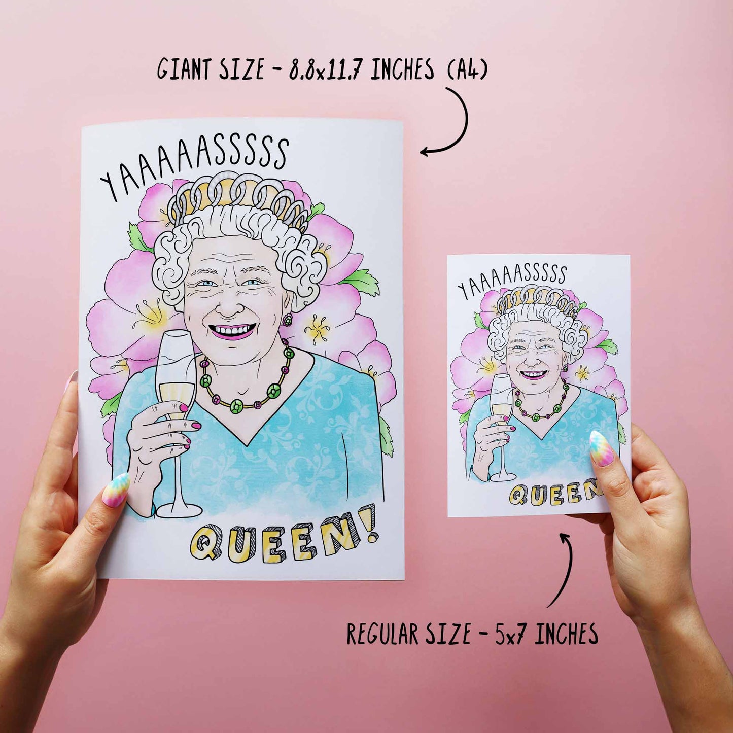 Yaaas Queen - Funny Birthday Wishes For Friend Card