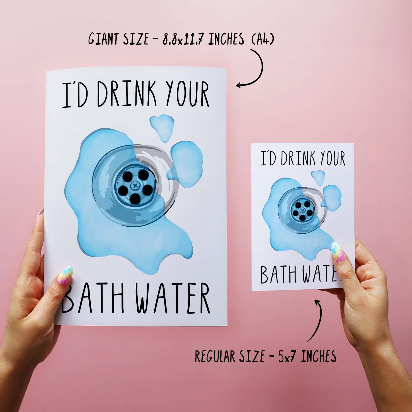 Bathwater - Rude Valentine's Card