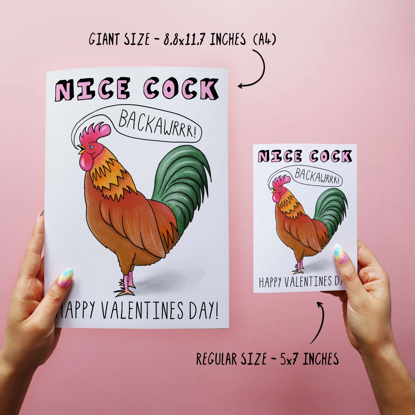 Nice Cockerel - Rude Valentine's Day Card