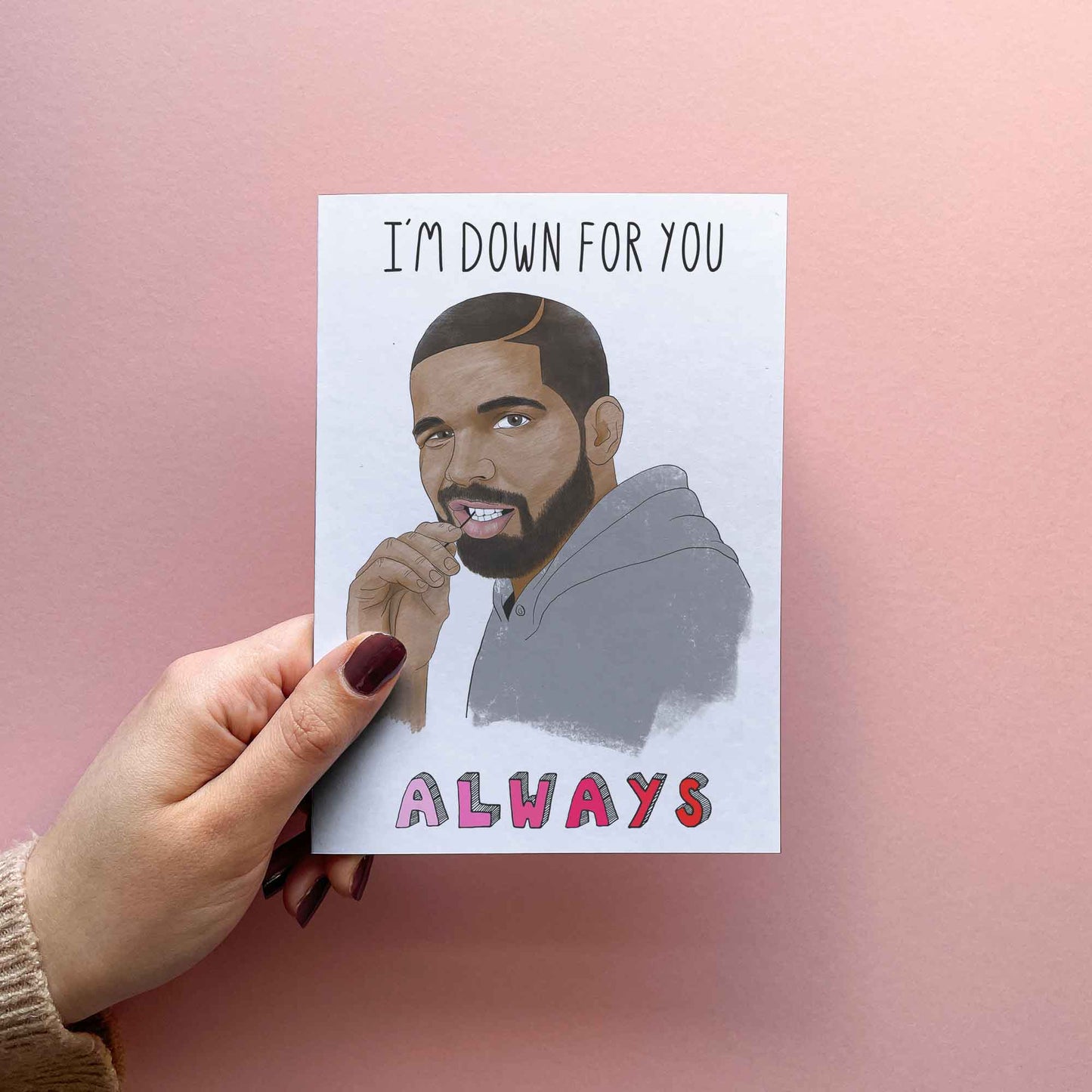 Down For You - Funny Valentine's Day Card