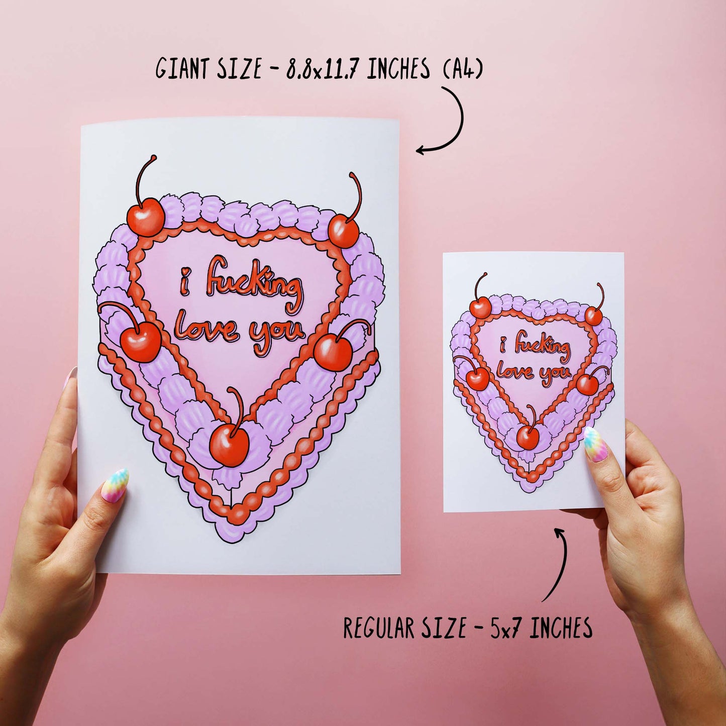 I Love You Cake - Rude Valentine's Day Card