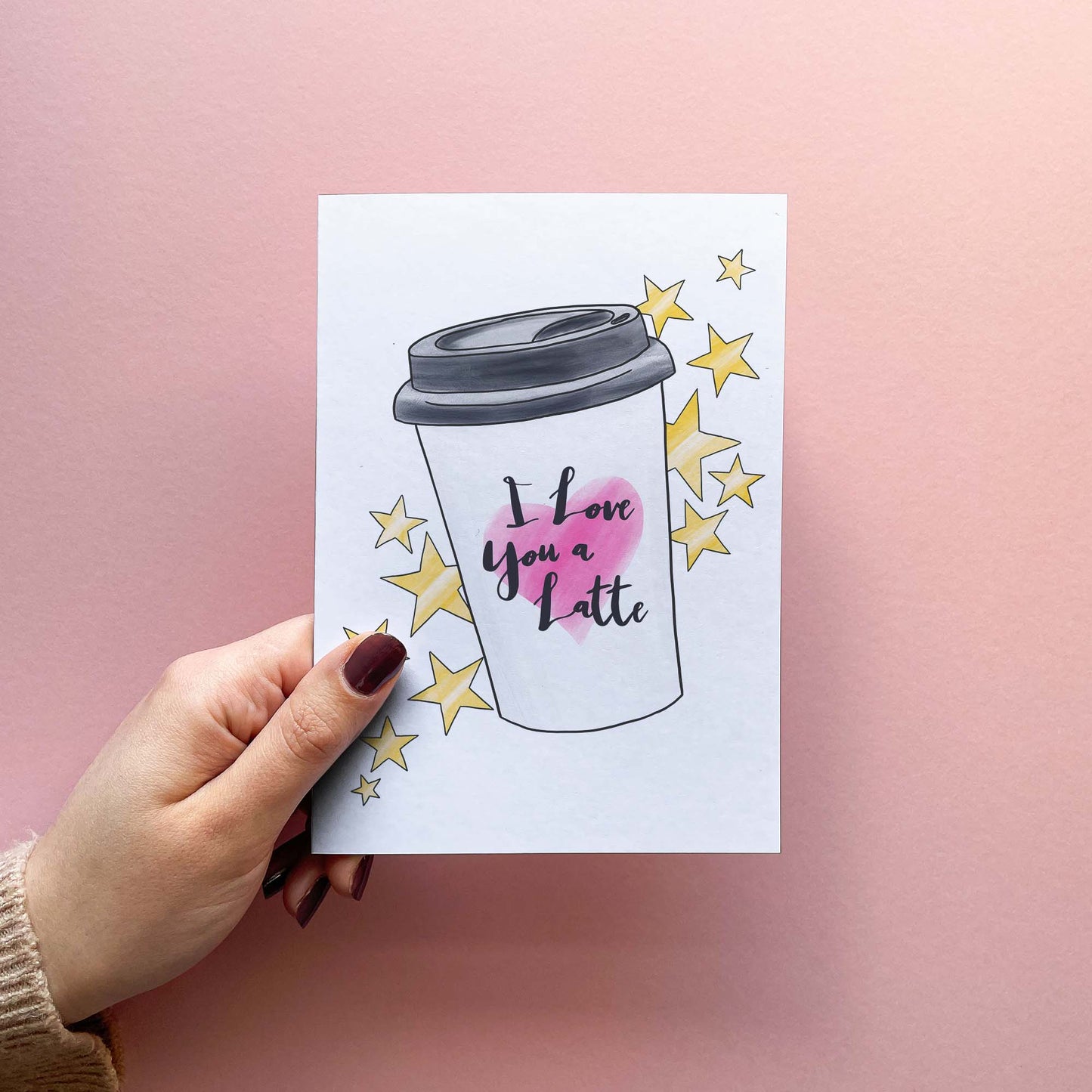 I Love You A Latte - Funny Valentine's Day Card