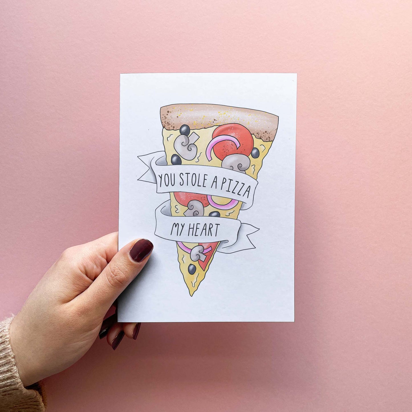 Pizza My Heart - Funny Valentines Day Card