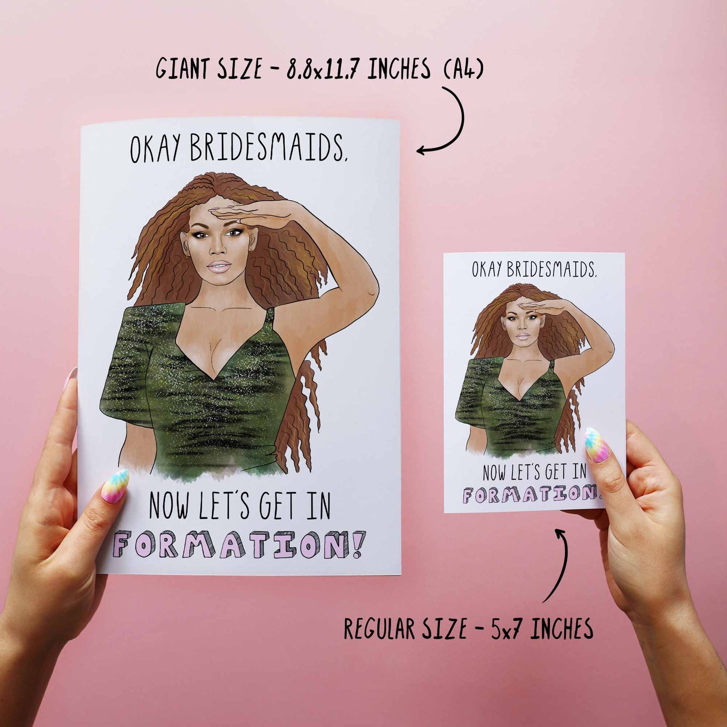 Get In Formation - Bridesmaid Proposal Card