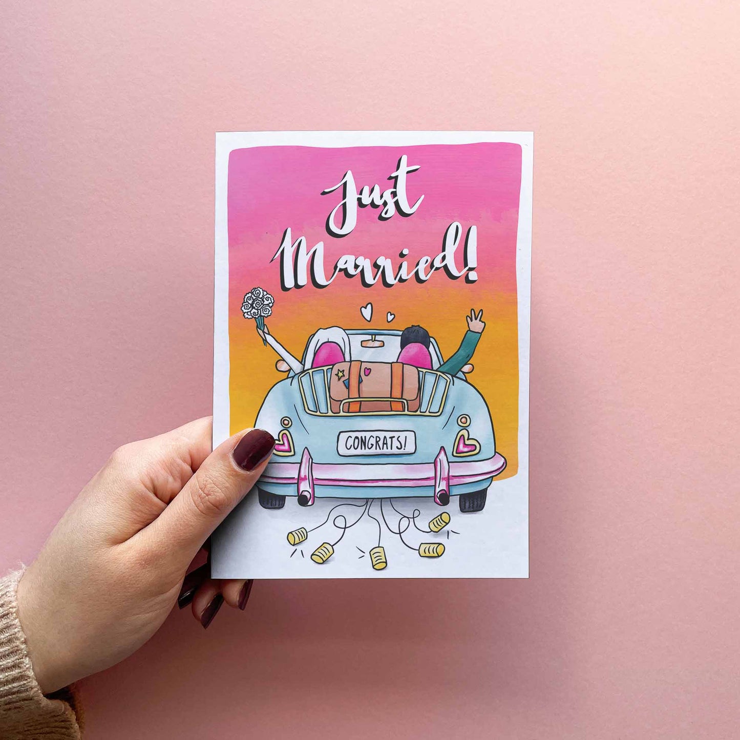 Just Married - Wedding Day Card