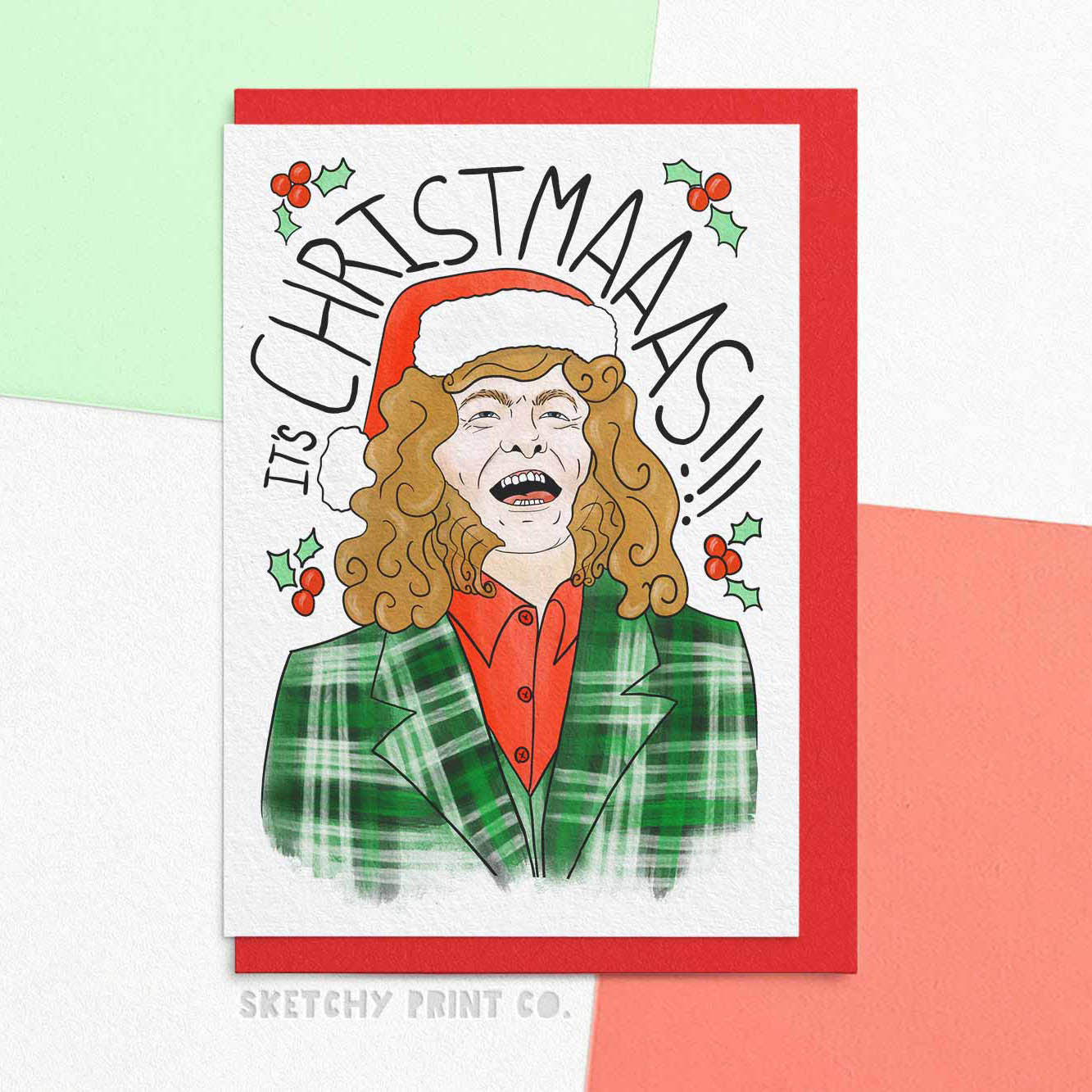 Noddy Funny Christmas Cards boyfriend girlfriend unique gift unusual hilarious illustrated sketchy print co