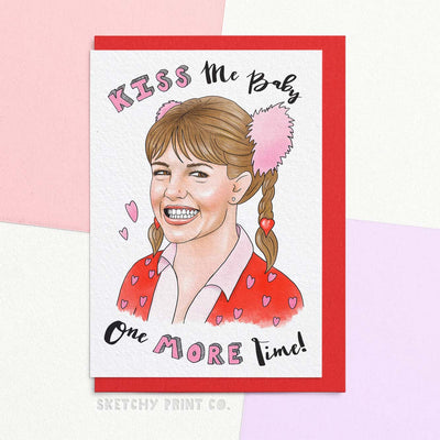 Britney, Baby one more time, Funny Valentine’s Day Cards boyfriend girlfriend unique gift unusual hilarious illustrated sketchy print co